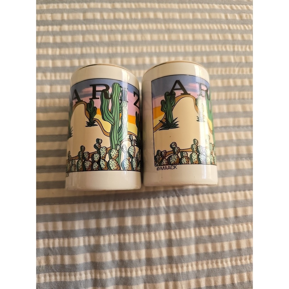 Scottsdale Arizona Cactus Ceramic Salt & Pepper Shakers